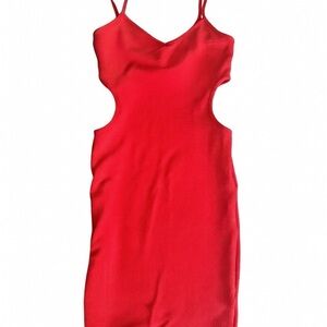 Heart & Hips Vibrant Red cutout Dress